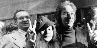 Leon Wildes, Yoko Ono, and John Lennon