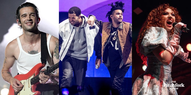 The 1975’s Matthew Healy, Drake and the Weeknd, and Chappell Roan
